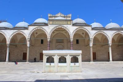 View of church against blue sky