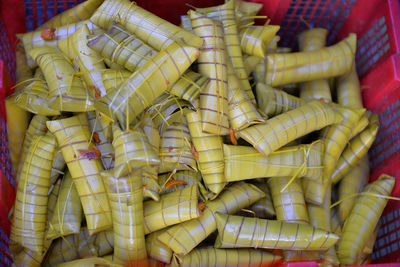 Close-up of vegetables for sale in market
