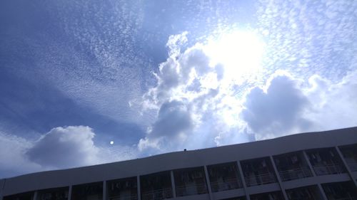 Low angle view of built structure against sky