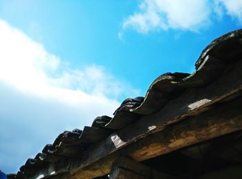 Low angle view of cloudy sky