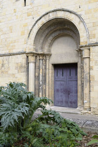 Entrance of historic building