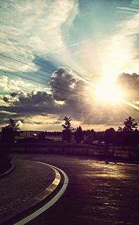 Road at sunset