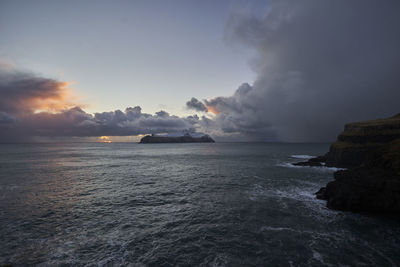 Scenic view of sea against sky