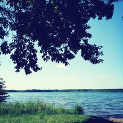 Scenic view of river against sky