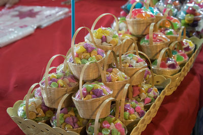 Close-up of dessert  for sale