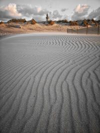 Sand dunes in a desert