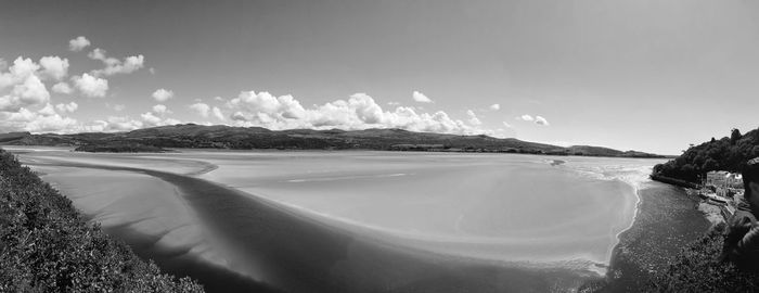 Panoramic view of beach against sky