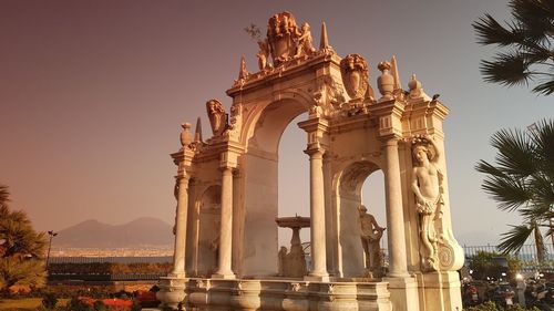 Low angle view of statue