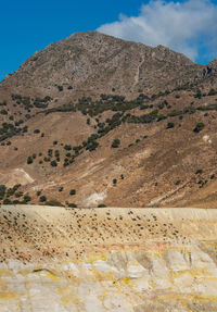 Volcanic crater stefanos in the lakki valley of the island nisyros greece