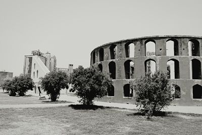 View of historical building against clear sky