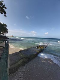 Scenic view of sea against sky