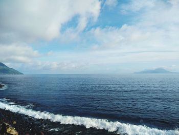 Scenic view of sea against sky