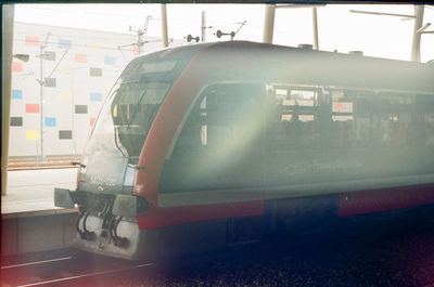 Train at railroad station