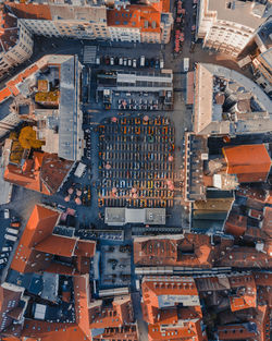 Aerial view of buildings in city