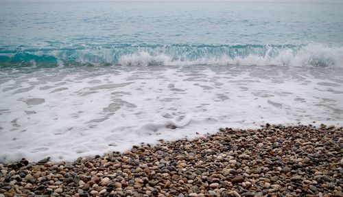 Scenic view of sea waves