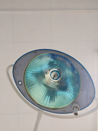 Surgery light in surgery room of an operation room in a hospital shows medical lighting equipment