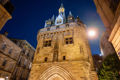 Low angle view of historic building