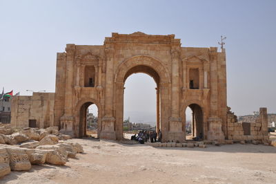 Low angle view of historical building