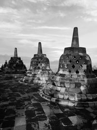 Ruins of temple against sky