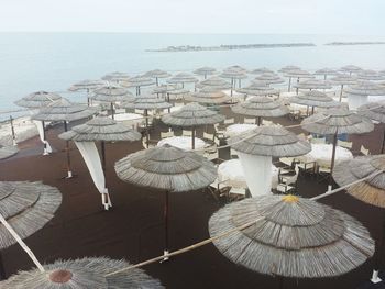 Panoramic view of beach against sky