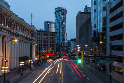 City street at night