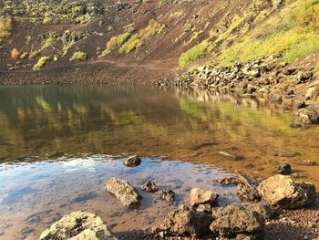 Scenic view of lake