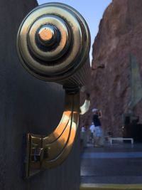 Close-up of illuminated building