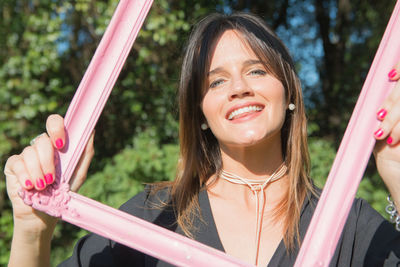 Portrait of a smiling young woman