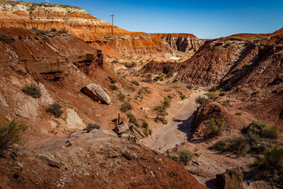 View of rock formations