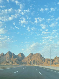 South sinai road in desert 