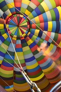 Close-up of hot air balloon