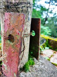 Close-up of rusty metal