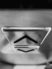 Close-up of laptop on table