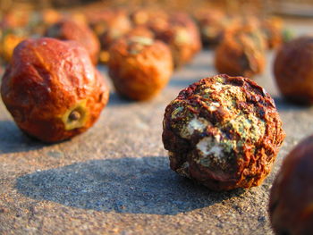 Close-up of fruits on table