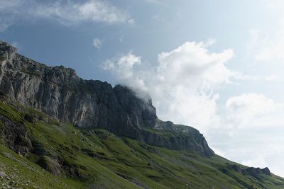 Scenic view of mountain against sky