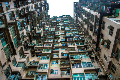 High angle view of residential buildings