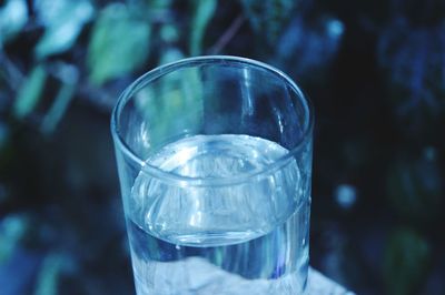 Close-up of glass of water