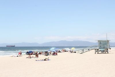 Group of people on beach