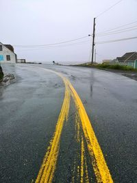 Scenic view of road against sky