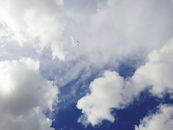 Low angle view of clouds in sky