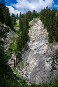 Scenic view of rocky mountains against sky