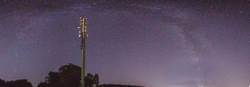 Low angle view of stars in sky