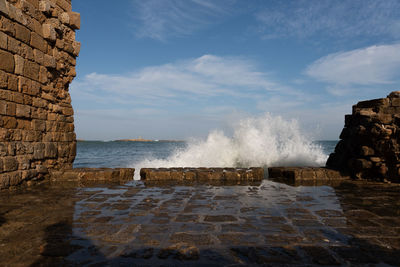 Scenic view of sea against sky