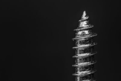 Close-up of smoke against black background