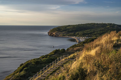 The danish tourist attraction hammershus castle ruin, bornholm, denmark