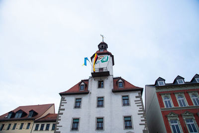 Low angle view of building against sky