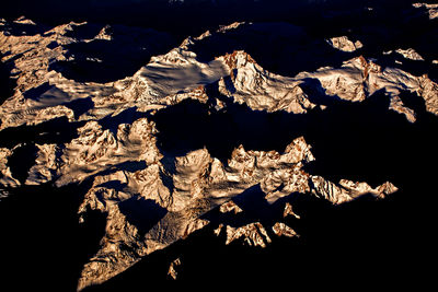 Shadow on rocky landscape