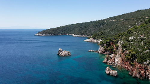 Scenic view of sea against sky.