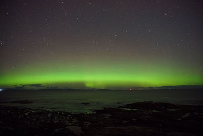 Northern lights visible off the moray firth coast. who needs to go to iceland...