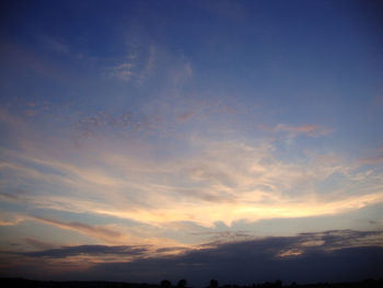 Scenic view of sky at sunset